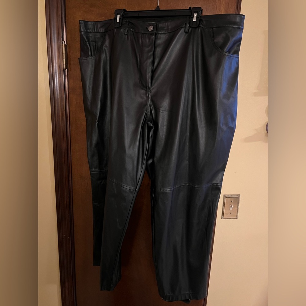Intempo size 18W faux leather pants